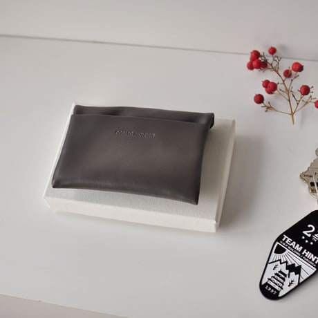 ☆  COSMIC WONDER  /  Light leather coin case (GRAY) ☆
