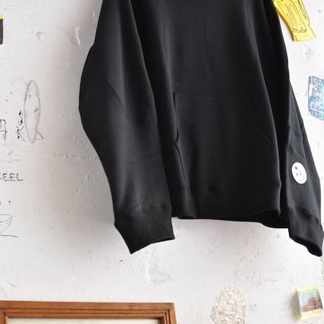 ☆ EDWINA HORL / EH37TS-03 HOOD SWEAT (BLACK) ☆