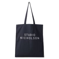 ☆  SS21 / STUDIO NICHOLSON  /  COTTON CANVAS STANDARD TOTE (L) (DARK NAVY) ☆