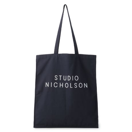 ☆  SS21 / STUDIO NICHOLSON  /  COTTON CANVAS STANDARD TOTE (L) (DARK NAVY) ☆