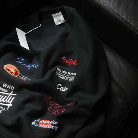 ★ AW24 特別制作アイテム / soe READY TO WEAR /  Company Logo Embroidery Sweat Shirt. (BLACK) ★