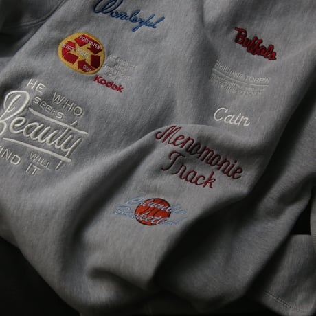 ★ AW24 特別制作アイテム / soe READY TO WEAR /  Company Logo Embroidery Sweat Shirt. (HEATHER GRAY) ★
