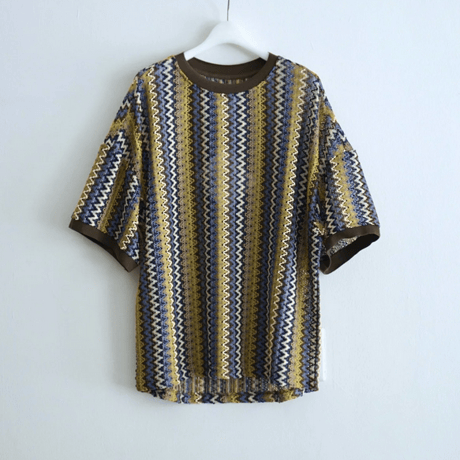 ★ merely_made Hmong hoa knit T-shirt ★