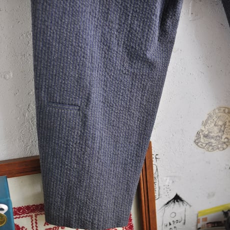 ★ DULCAMARA - C サッカーオーバータックパンツ(CHARCOAL × NAVY) SIZE 1 ★