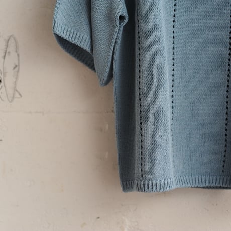 ★ 18SS EDWINA HORL / EH36KN-01 S/S KNIT(L.BLUE/M) ★