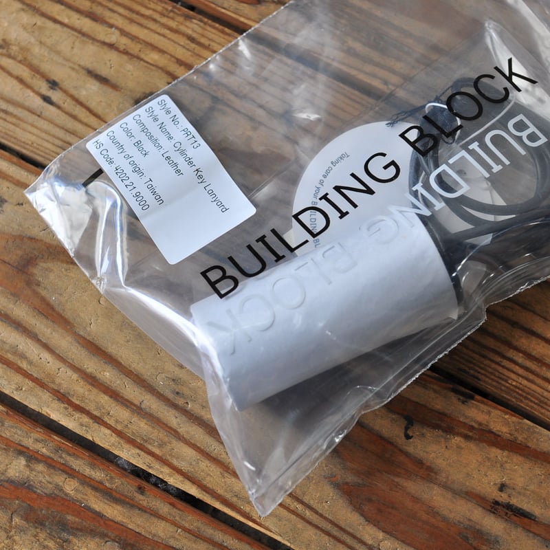 ☆ Building Block / CYLINDER KEY LANYARD (BLACK)
