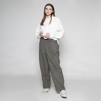★ AW20 / VOAAOV - tumbler tweed wide pants (BEIGE) ★