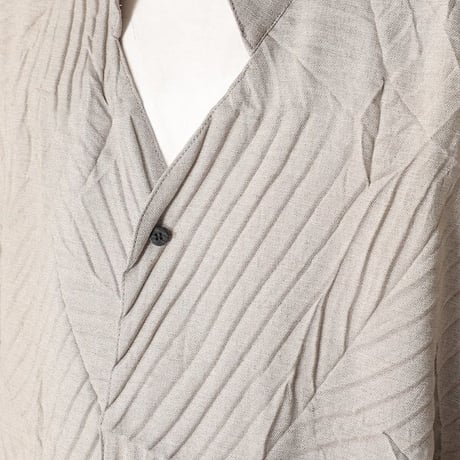 ★ 20SS / tac:tac (タクタク) /  Leaf pleats haoli coat (BEIGE)  ★(送料無料)
