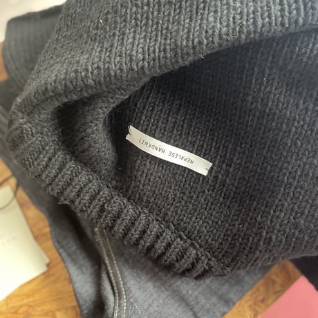 ☆ AW22 / ONEfifth / COLLEGE KNIT (1952) / BLACK ☆