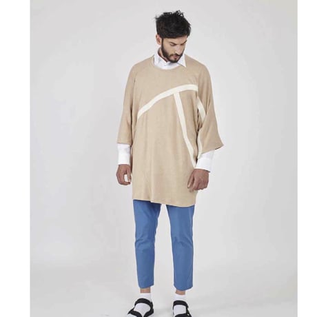 ★ House of the very island's / DECONSTRUCTED T-SHIRT WITH DOLMAN SLEEVES ★