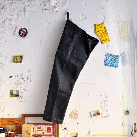 ☆  20SS / STUDIO NICHOLSON  /  BILL SELVEDGE DENIM CLASSIC FLAT FRONT TAPERED DENIM  (INDIGO) ☆