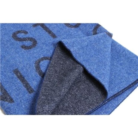 ☆  20AW / STUDIO NICHOLSON  /  LOGO SCARF  (NAVY/DK NAVY) ☆
