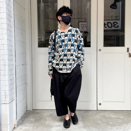 ★ SS21 NEW ! / HENRIK VIBSKOV - Zig Zag Roundneck (BLUE) ★