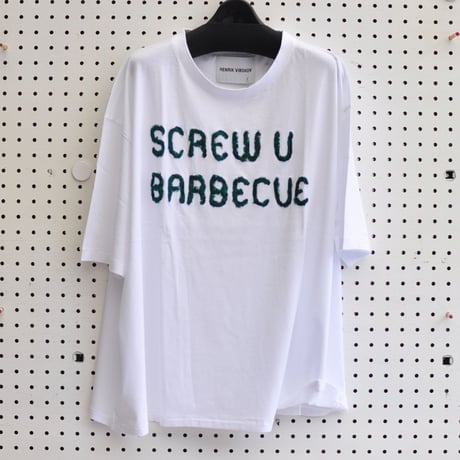 ★ 20SS NEW ! / HENRIK VIBSKOV / THE BIG TEE / SCREW U BARBECUE (WHITE) ★