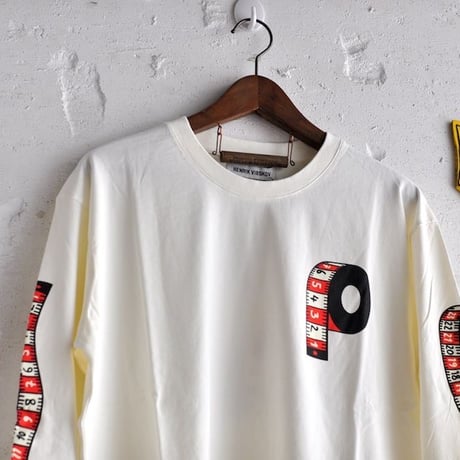 ★ 18AW NEW ! / HENRIK VIBSKOV - Measuring Mens LS Tee (OFF WHITE) ★