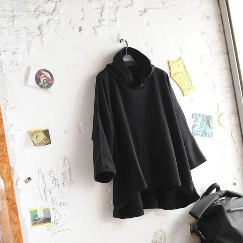 O Project WIDE FIT HOODED SWEAT 新品 M ☆ O PROJECT / 3/4 SLEEVED WIDE FITTED HOODED ☆