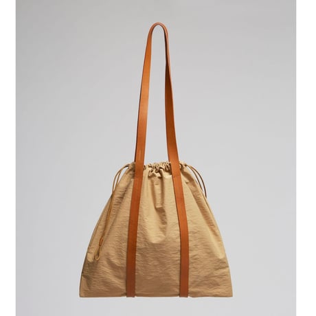 ★ Building Block / Drawstring Tote in Khaki Crinkle ★