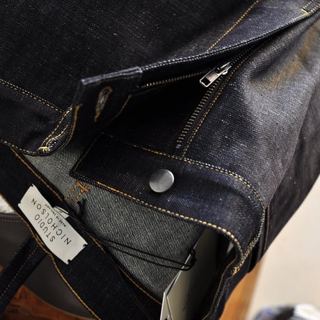 ☆  20SS / STUDIO NICHOLSON  /  BILL SELVEDGE DENIM CLASSIC FLAT FRONT TAPERED DENIM  (INDIGO) ☆