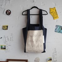 ★  my beautiful landlet / コットンナイロンバッグ (NAVY) + + +
