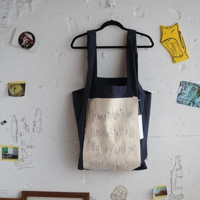 ☆ my beautiful landlet / コットンナイロンバッグ (NAVY) +