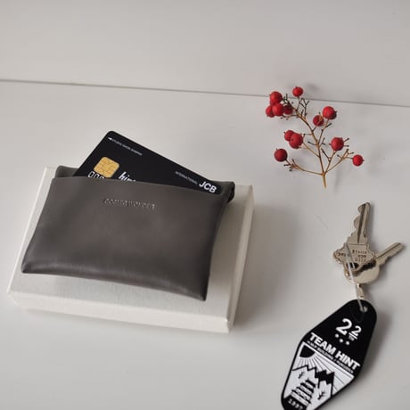 ☆  COSMIC WONDER  /  Light leather coin case (GRAY) ☆