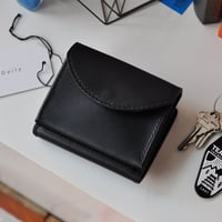 ★  NUME(ヌメ) / COW LEATHER HALF WALLET (BLACK)  ★