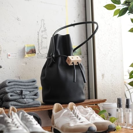 ★ Building Block / Cable + Outlet (Pebbled leather) ★
