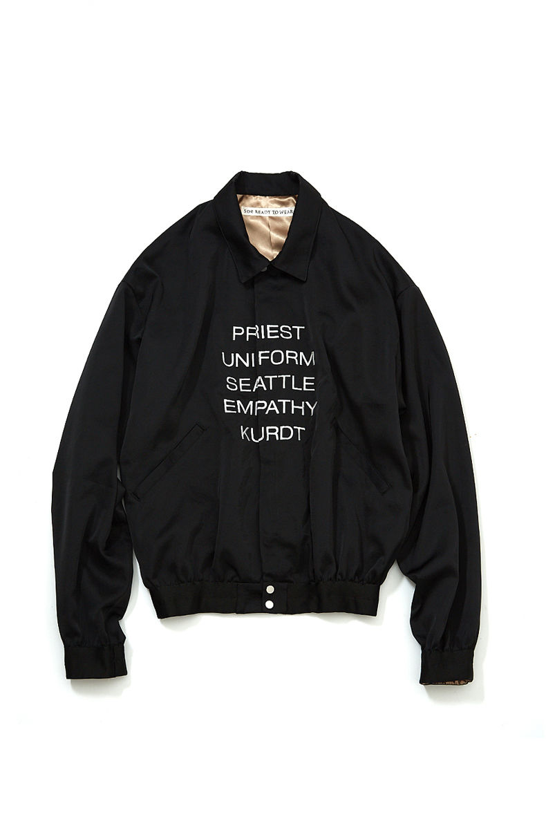 ☆soe / Grungy Baseball Jacket (BLACK)☆(送料無料) |