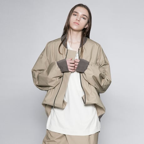 ★ AW20 / VOAAOV - oxford zip blouson (BEIGE) ★