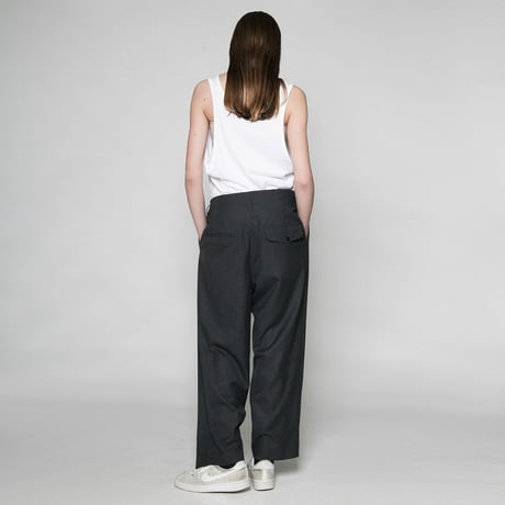 ★ AW20 / VOAAOV - washable wool wide pants(チャコール) ★