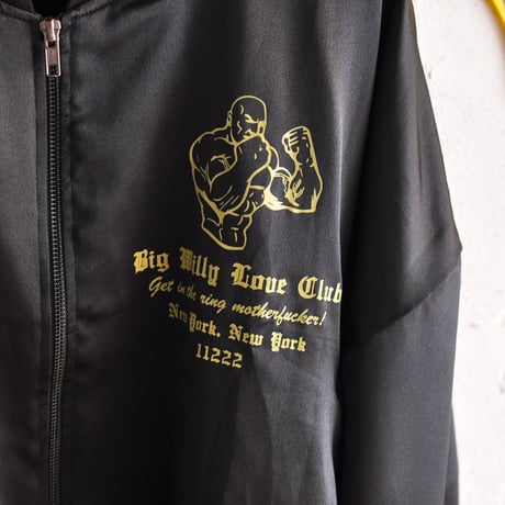☆  20SS / WILLY CHAVARRIA  /  SATIN TRACK JACKET (BLACK) ☆(送料無料)