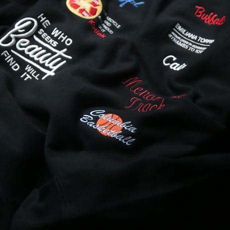 ★ AW24 特別制作アイテム / soe READY TO WEAR /  Company Logo Embroidery Sweat Shirt. (BLACK) ★