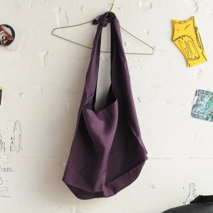 ☆ LIMITED EDITION / DULCAMARA - 和紙リネンよそいきBAG (紫