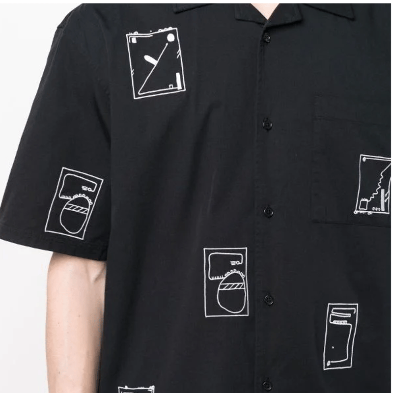 HENRIK VIBSKOV アートプリントシャツ S ☆ SS22 NEW ! / HENRIK VIBSKOV - The Artist Shir