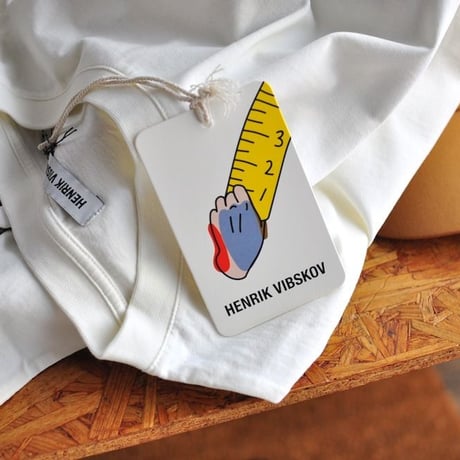 ★ 18AW NEW ! / HENRIK VIBSKOV - Measuring Mens LS Tee (OFF WHITE) ★