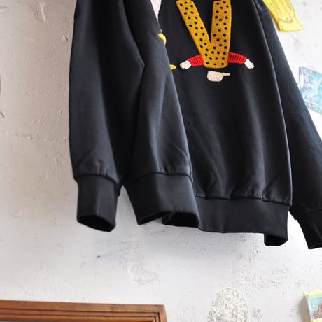 ★ 18AW NEW ! / HENRIK VIBSKOV - HV CHARACTERS SWEAT (BLACK) ★
