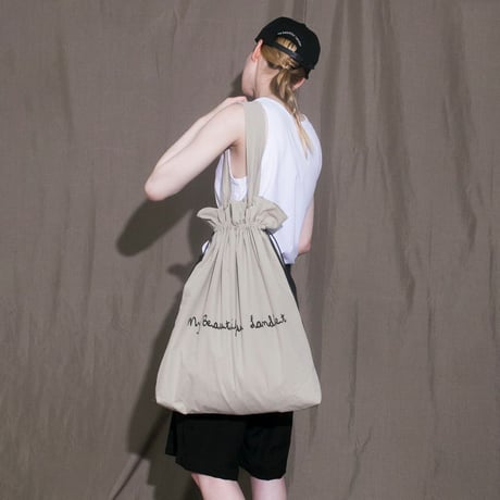 ★ SS22 / my beautiful landlet - COTTON NYLON BIO PRACH TOTE BAG (2カラー)★