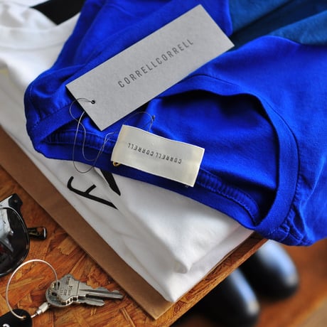 ★ CORRELL CORRELL (コレルコレル) / GRADIENT CIRCLE T SHIRTS  (ROYAL BLUE/SIZE / XL) ★