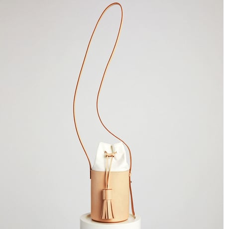 ★ Building Block /  Small Pail in White Crinkle ★