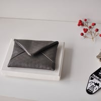☆  COSMIC WONDER  /  Flower of life Light leather coin case (GRAY) ☆