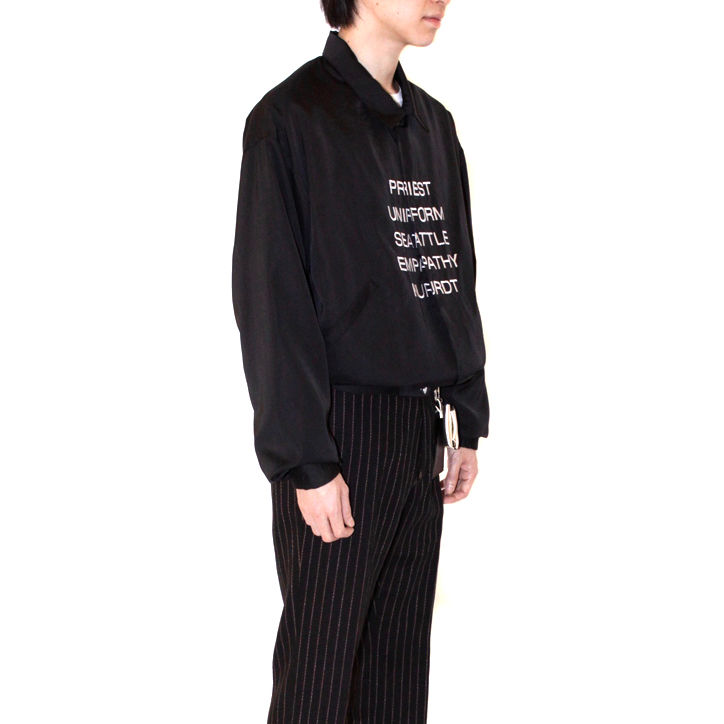☆soe / Grungy Baseball Jacket (BLACK)☆(送料無料) |