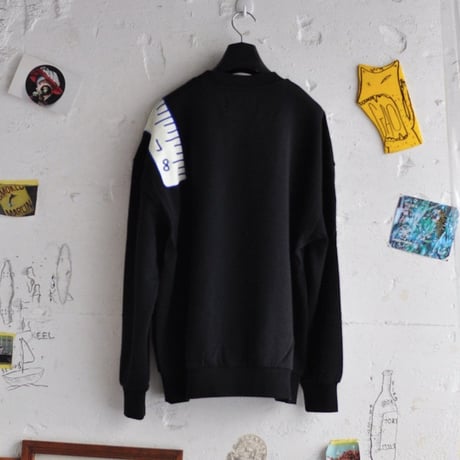 ★ 18AW NEW ! / HENRIK VIBSKOV - SHOULDER TAPE SWEAT (BLACK) ★