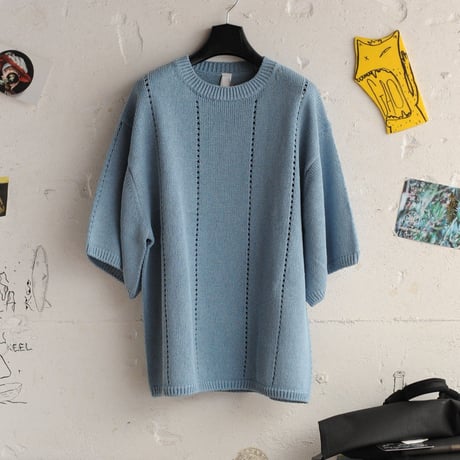 ★ 18SS EDWINA HORL / EH36KN-01 S/S KNIT(L.BLUE/M) ★