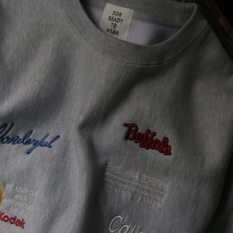 ★ AW24 特別制作アイテム / soe READY TO WEAR /  Company Logo Embroidery Sweat Shirt. (HEATHER GRAY) ★