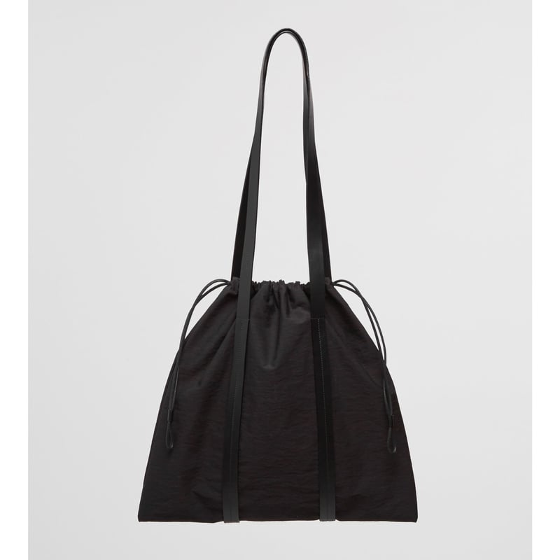 ☆ Building Block / Drawstring Tote in Black Cri