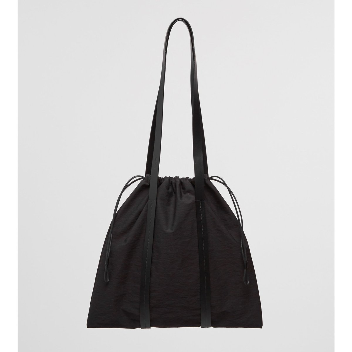 ☆ Building Block / Drawstring Tote in Black Cri
