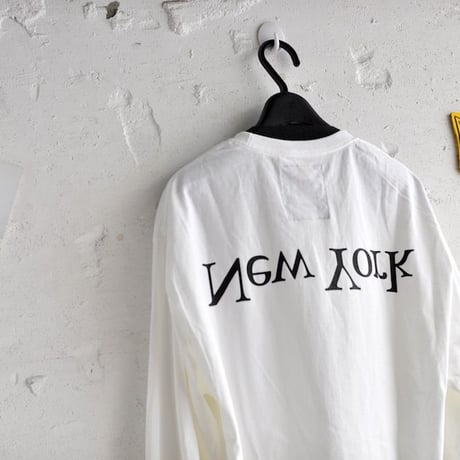 ★ ASSEMBLY NEW YORK / ヒント別注 LOGO L/S T SHIRT  (WHITE) ★