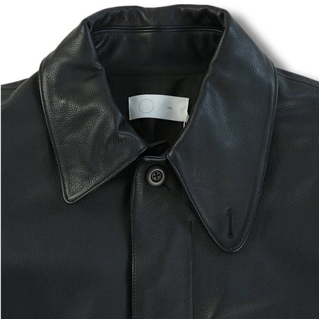 ★ tac:tac (タクタク) /  ASYMMETRY COLLAR LEATHER JACKET(BLACK)  ★ (送料無料)