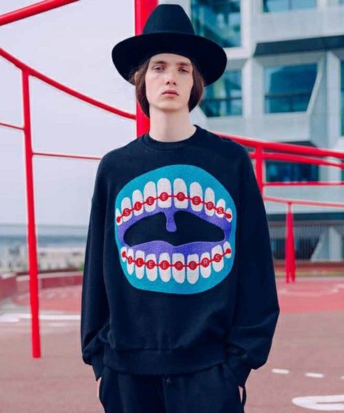 最終価格！　HENRIK VIBSKOV トレーナー HENRIK VIBSKOV - Sun Moon Sweat - Black - kitoit / kiik