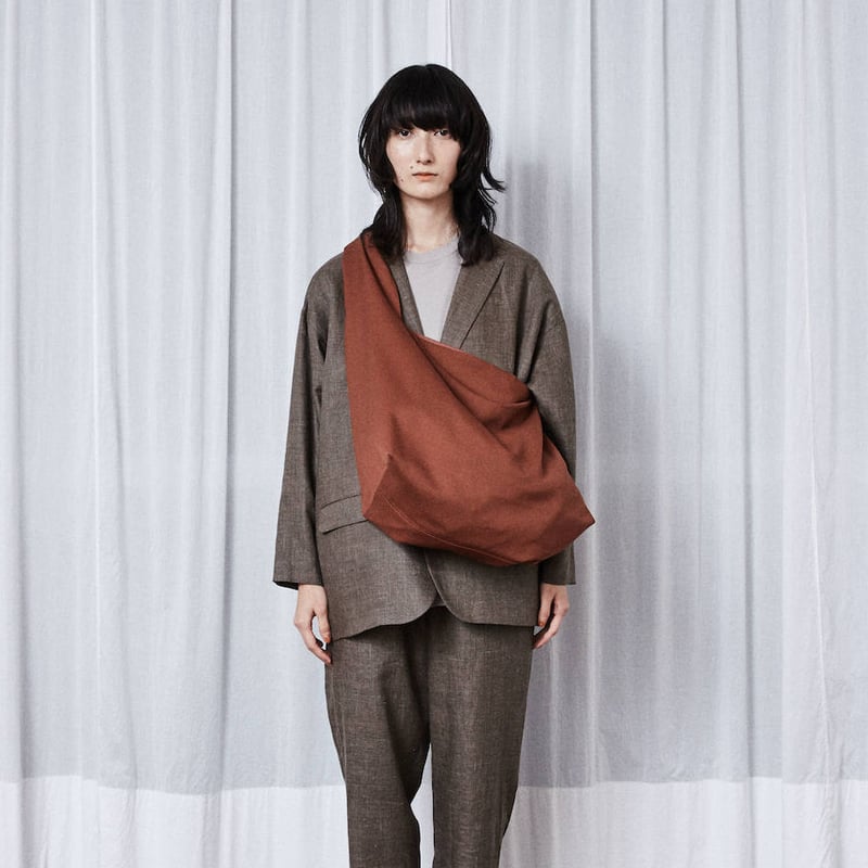 ドゥルカマラ よそいきバッグ ブラウン Dulcamara モカ Dulcamara ドゥルカマラ ウール よそいき トートバッグ d225